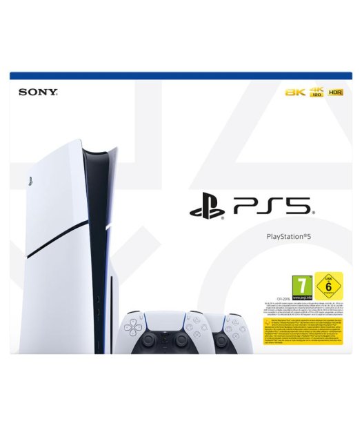 consola ps5 slim lector + 2 mandos