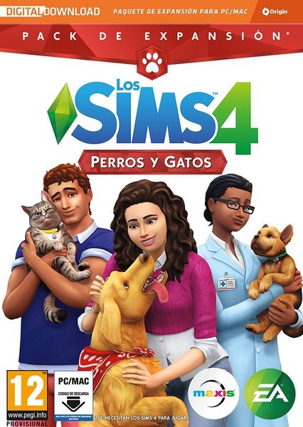 pc los sims 4 perros y gatos (expansion)