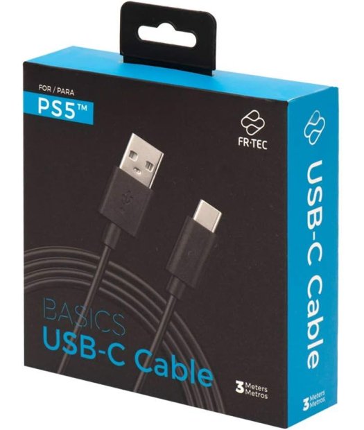cable usb-type c blackfire 3 m mando ps5 fr-tec