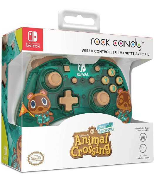 mando con cable rock candy animal crossing switch