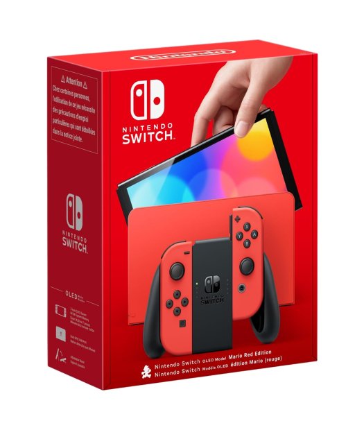 consola nintendo switch oled version roja limitada