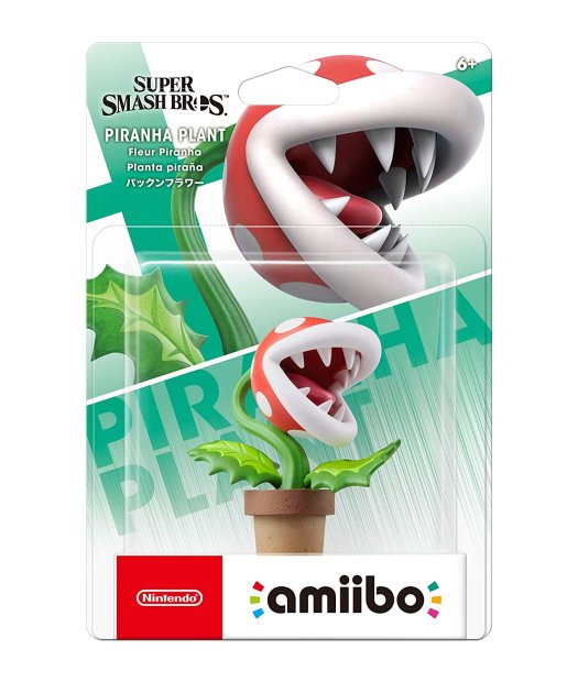 figura amiibo planta piraa (super smash bros)