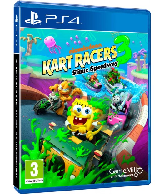 ps4 nickelodeon kart racers 3: slime speedway