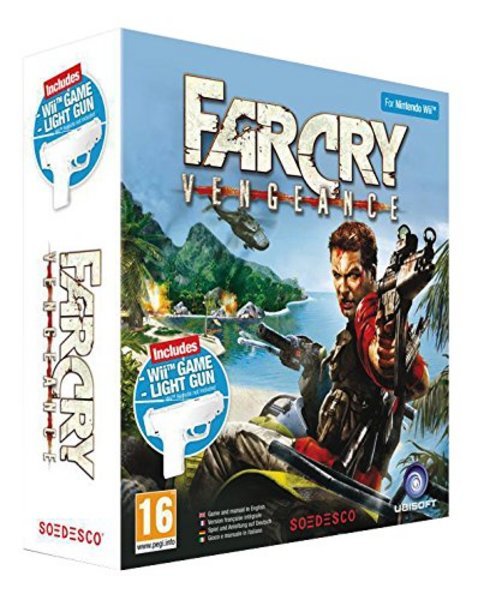 wii far cry vengeance + pistola para mando wii