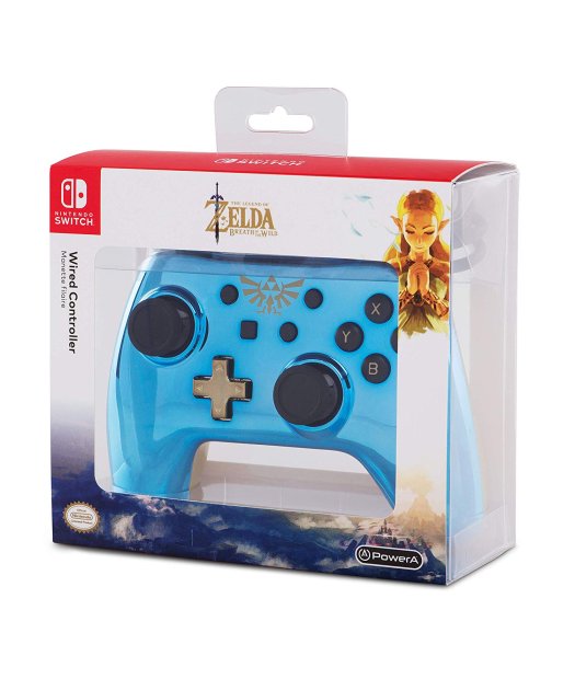 mando wired controller chrome zelda link switch