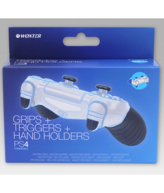 grips + triggers + hand holders mandos ps4