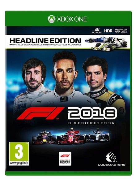 xboxone formula 1 2018 headline edition