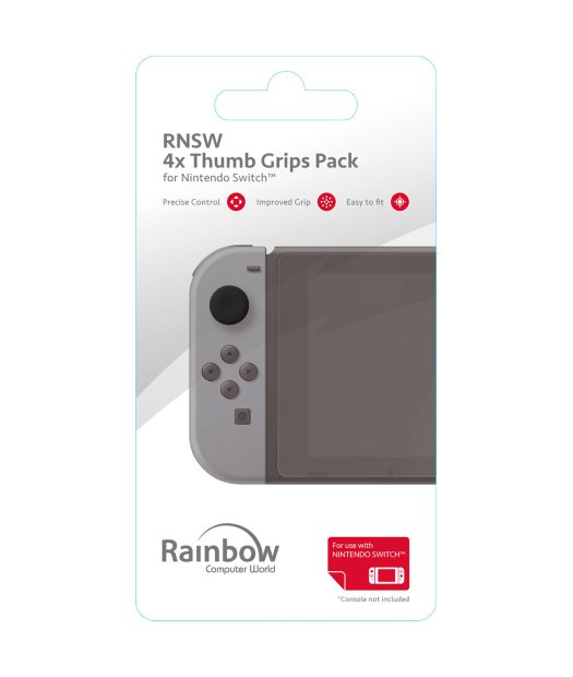 pack de grips (4) rainbow nintendo switch