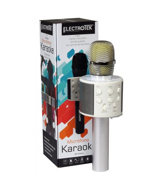 microfono karaoke wireless et-ws10 plata