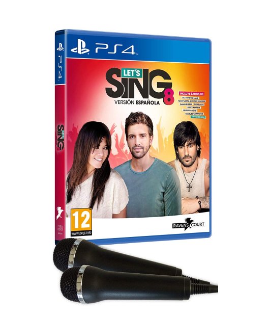 ps4 lets sing 8 version espaola + 2 micros