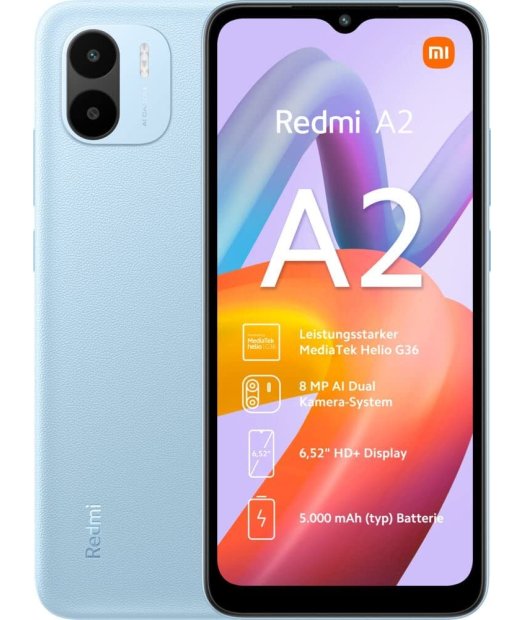 smartphone 6,52\" xiaomi redmi a2 32+2 gb azul