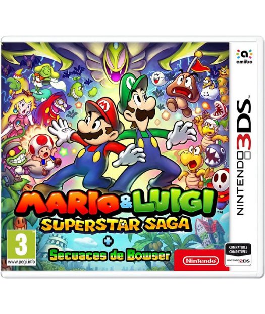 n3ds mario & luigi super star saga + bowsers minio