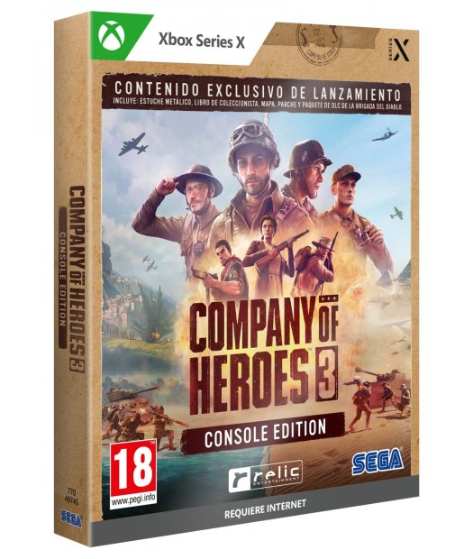 xboxx company of heroes 3 limited ed. metal case