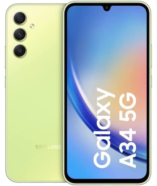 smartphone 6,6\" samsung galaxy a34 256+8 gb verde