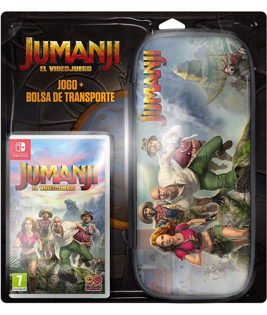 switch jumanji el videojuego game + case bundle