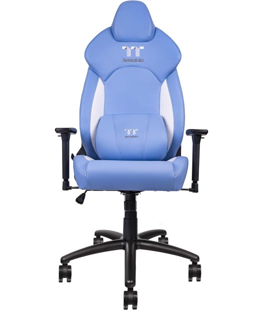 silla gaming thermaltake v comfort azul/blanco
