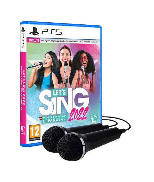 ps5 lets sing 2022 + 2 microfonos