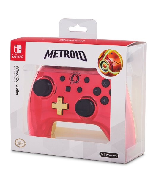 mando wired controller chrome metroid switch