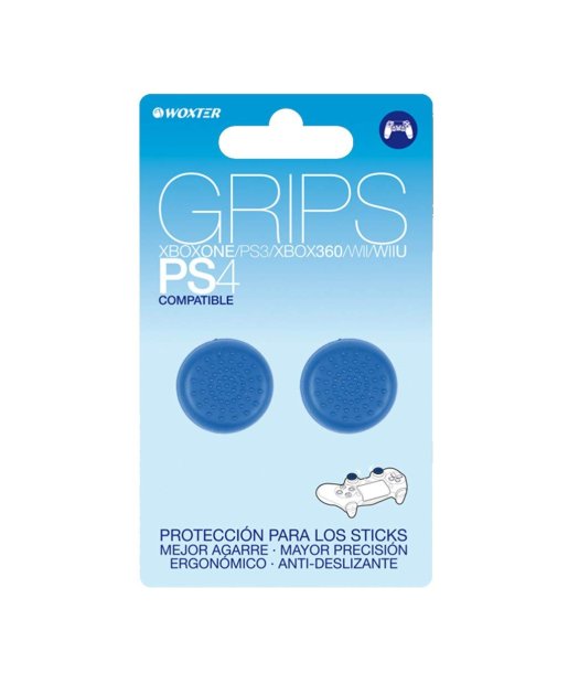 grips protector stick mandos ps4-ps3-x360 azul