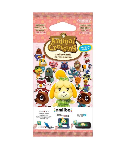 pack 3 tarjetas amiibo animal crossing serie 4