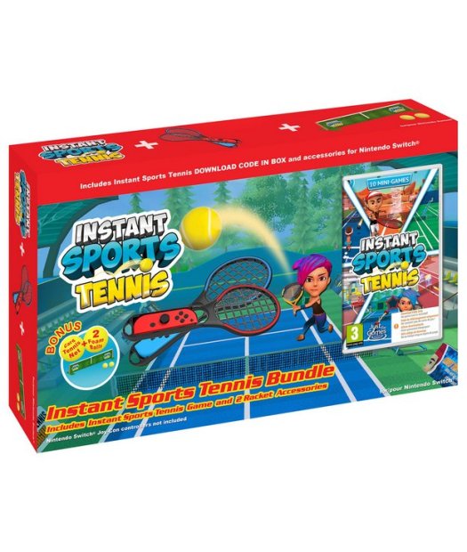 switch instant sports tennis + 2 raquetas