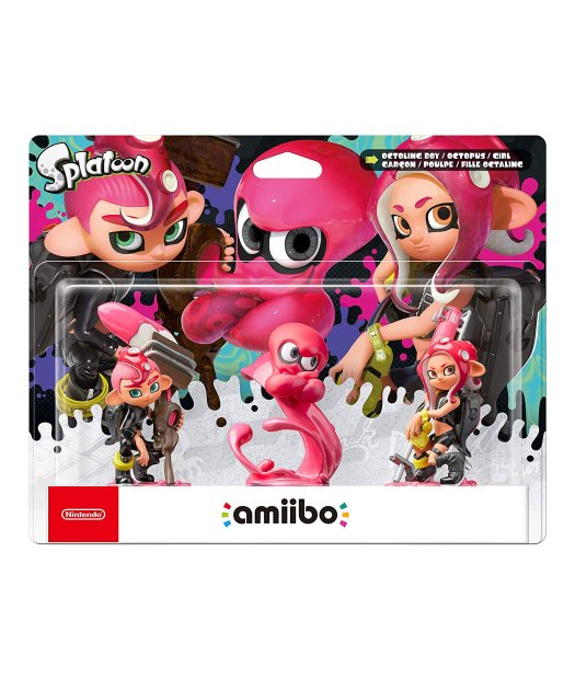 pack 3 amiibo splatoon octoling chico-chica-pulpo