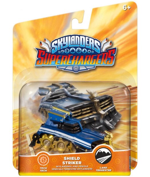 figura skylanders sc shield striker (vehiculo)