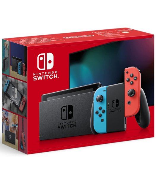 consola nintendo switch azul neon/rojo neon