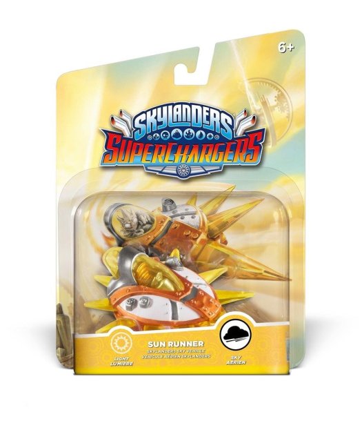 figura skylanders sc sun runner (vehiculo)