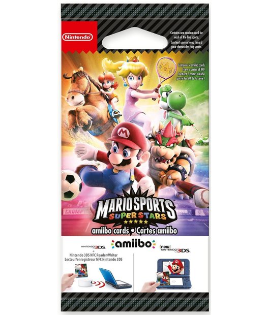 pack 5 tarjetas amiibo mario sports superstars