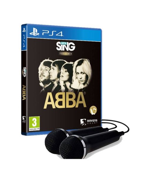 ps4 lets sing abba + 2 micros (promo)