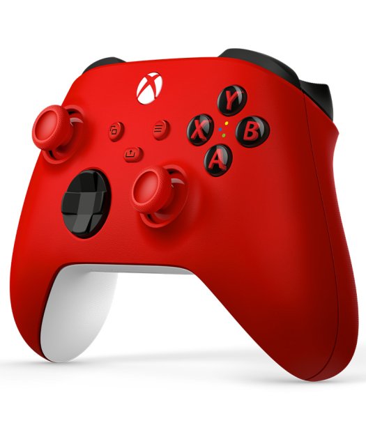 mando wireless xbox series x rojo valentine