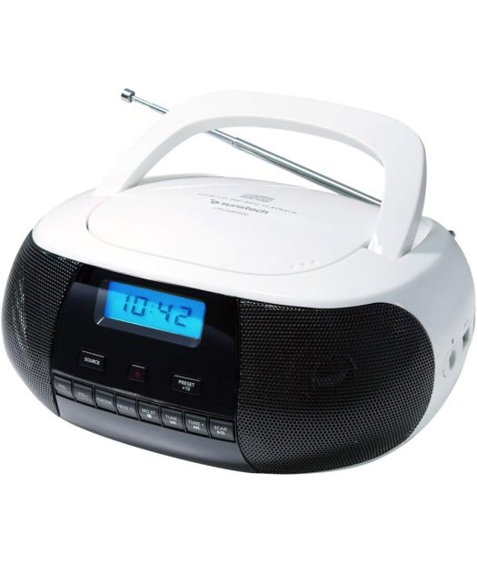 radio cd sunstech crusm400wt blanca