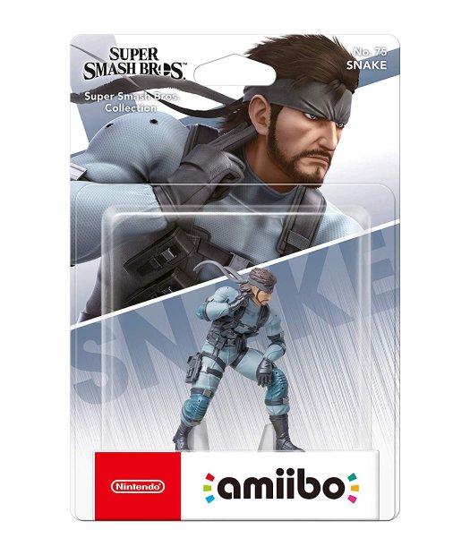 figura amiibo solid snake (super smash bros)