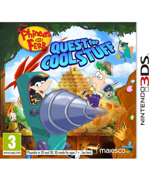 n3ds phineas & ferb quest for cool stuff