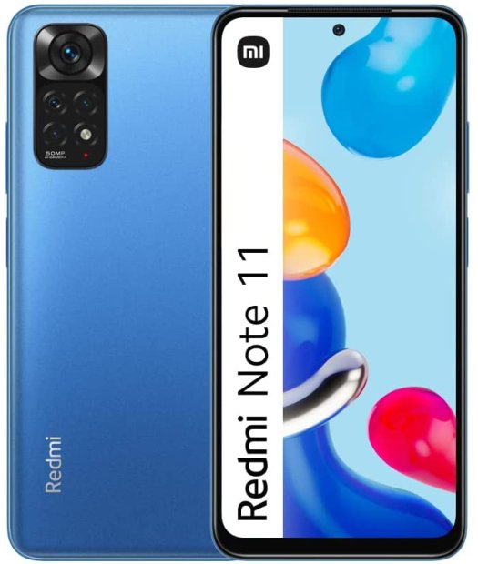 smartphone 6,5\" xiaomi redmi note 11 128+4 gb azul