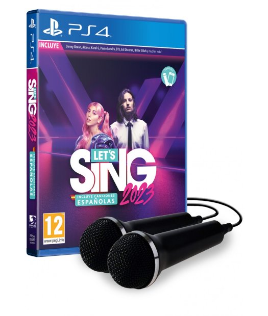 ps4 lets sing 2023 + 2 micros (promo)