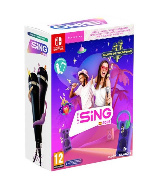 switch lets sing 2025 s.v. + 2 micros