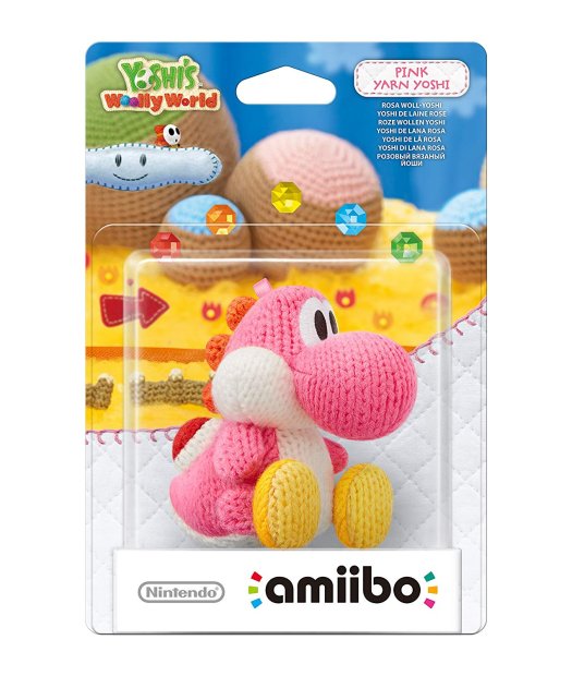 figura amiibo yoshi lana rosa