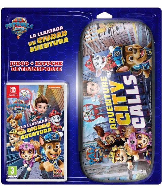 switch paw patrol: peli. la llamada de ciu. +bolsa