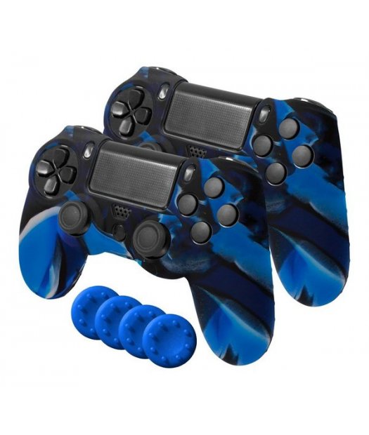 protectores silicona + grips mandos ps4