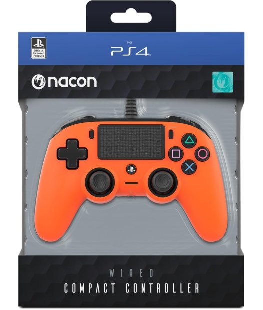 mando nacon con cable naranja ps4