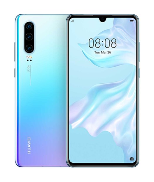 smartphone 6,1\" huawei p30 128+6gb crystal azul