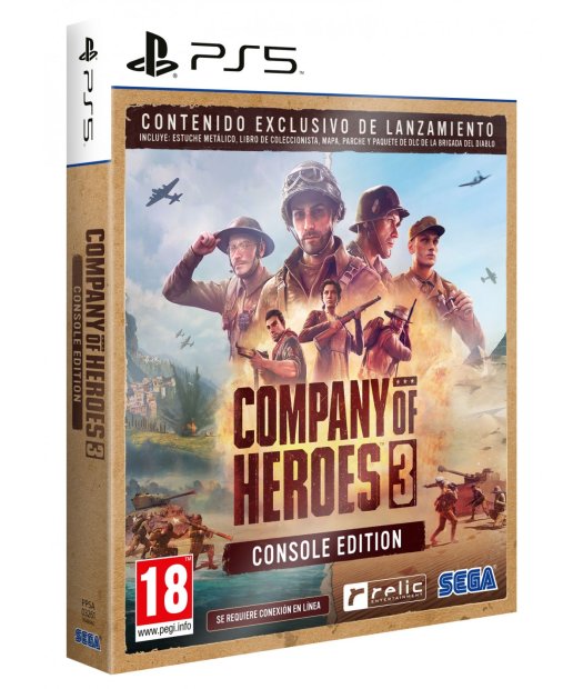 ps5 company of heroes 3 limited edition metal case