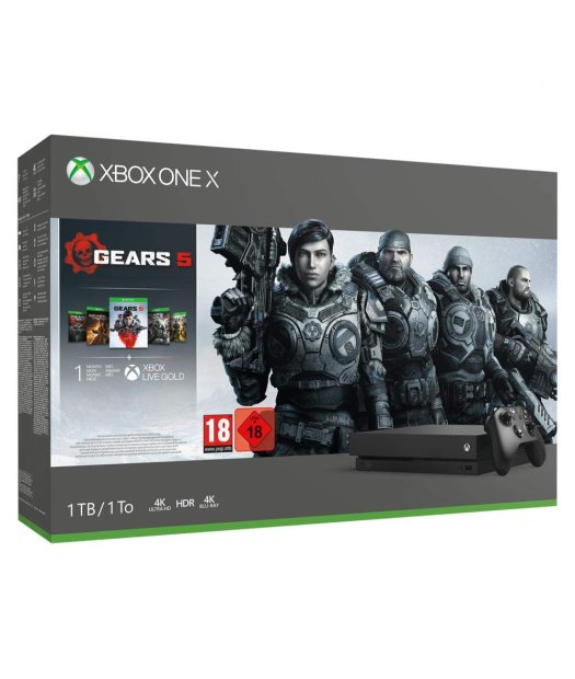 consola xbox one x 1tb + gears of war 5